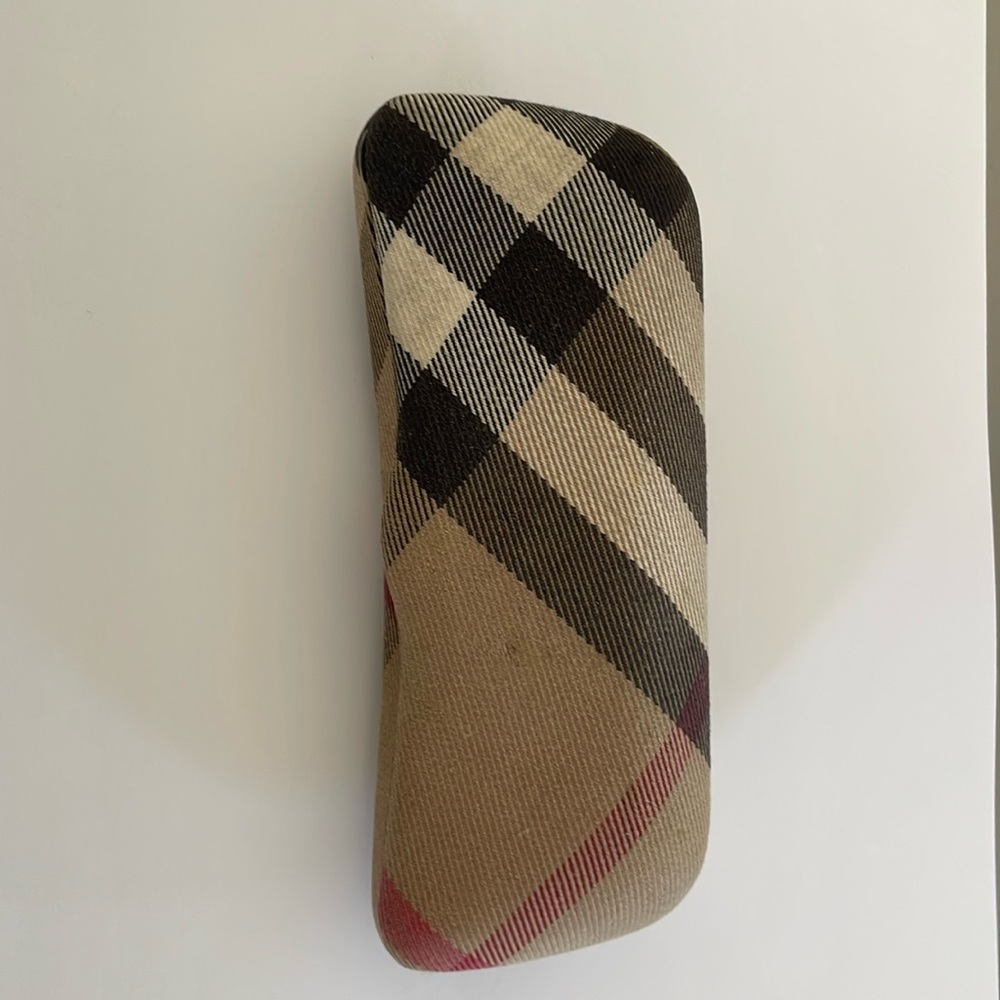 Burberry sunglass case.